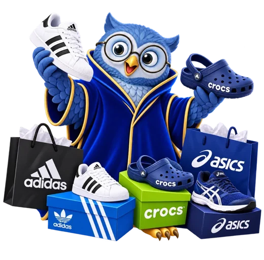 Ozzo with Adidas, Crocs and ASICS