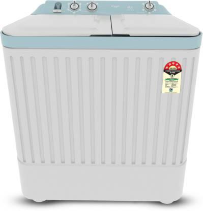 CANDY 6.5 kg 5 star Semi Automatic Top Load Washing Machine White, Blue  (CTT65187W)