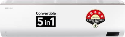SAMSUNG Convertible 5-in-1 Cooling 2023 Model 1.5 Ton 5 Star Split Inverter AC - White  (AR18CYNZABE/AR18CYNZABENNA/AR18CYNZABEXNA, Copper Condenser)