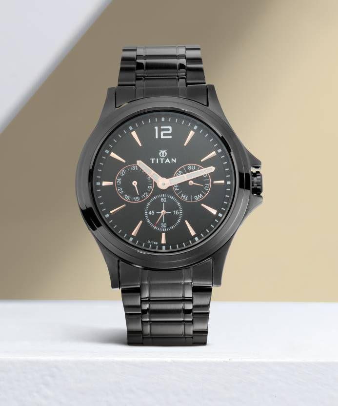 Titan  Neo All Black Analog Watch - For Men 