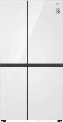 LG 694 L Frost Free Side by Side Inverter Technology Star Refrigerator  (Linen White, GC-B257UGLW)