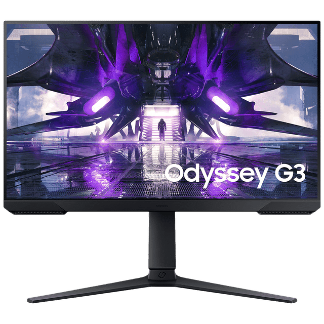 SAMSUNG Odyssey G3 60 cm (24 inch) Full HD VA Panel Height Adjustable Gaming Monitor with AMD FreeSync Premium