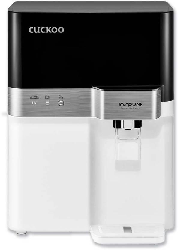 CUCKOO Platina 7.5 L RO + UV Water Purifier Suitable for all - Borewell, Tanker, Municipality Water  (Black and White)