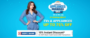 Flipkart Monsoon Appliances Dhamaka Sale