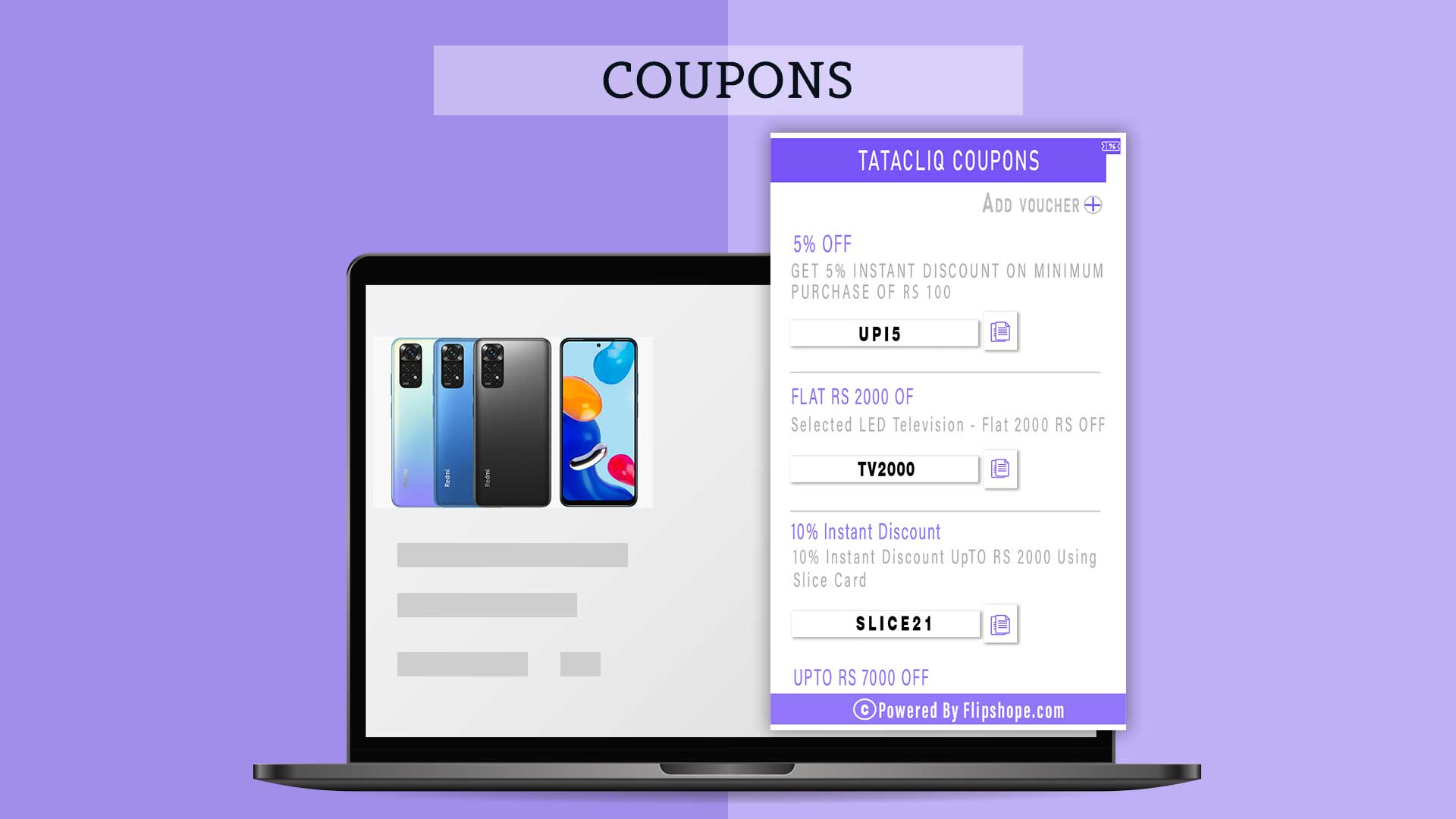 Flipshope feature Coupons